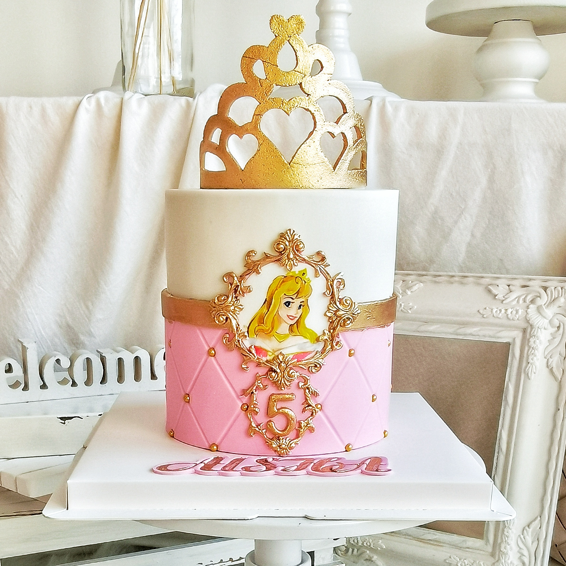 2 tier Sleepover And Spa Day Birthday Cake - Karen's Cakes