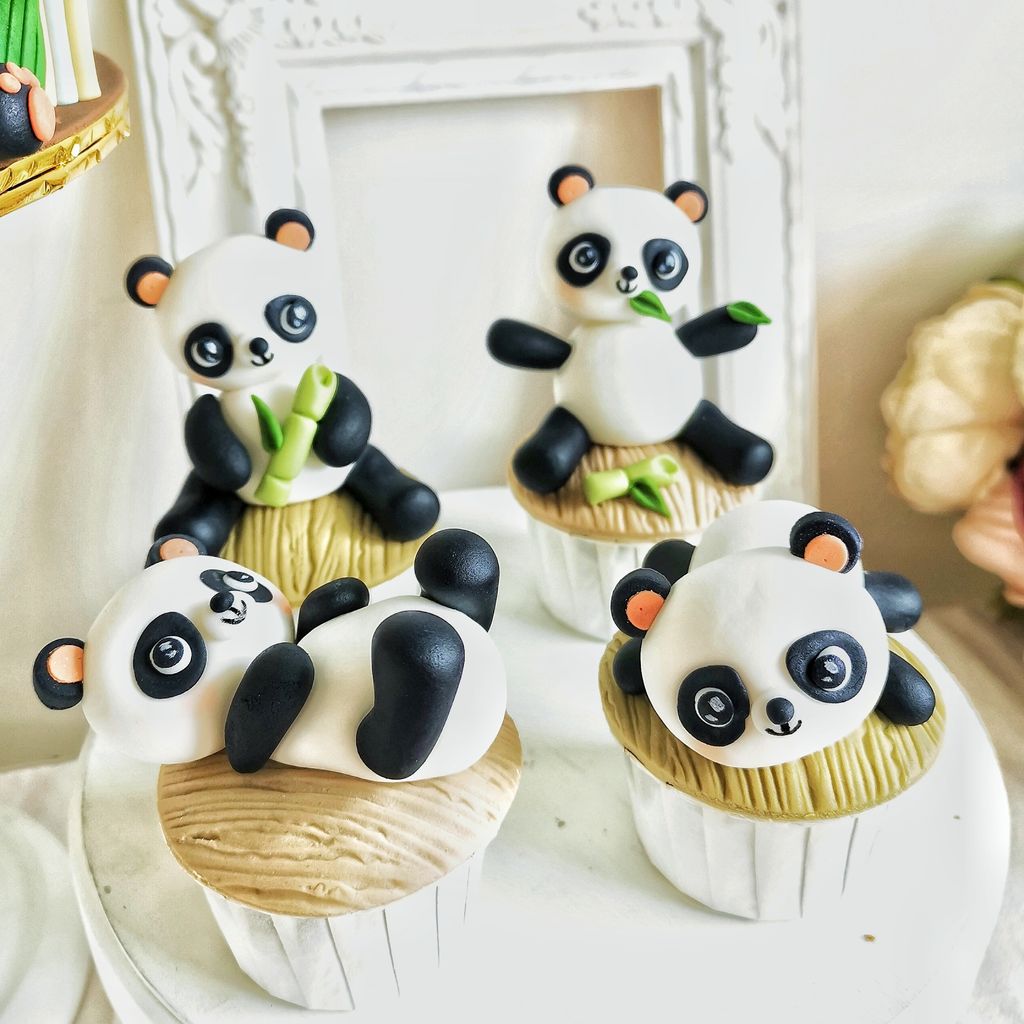 3 in 1) Fondant Combo -Panda Theme – Little Happiness
