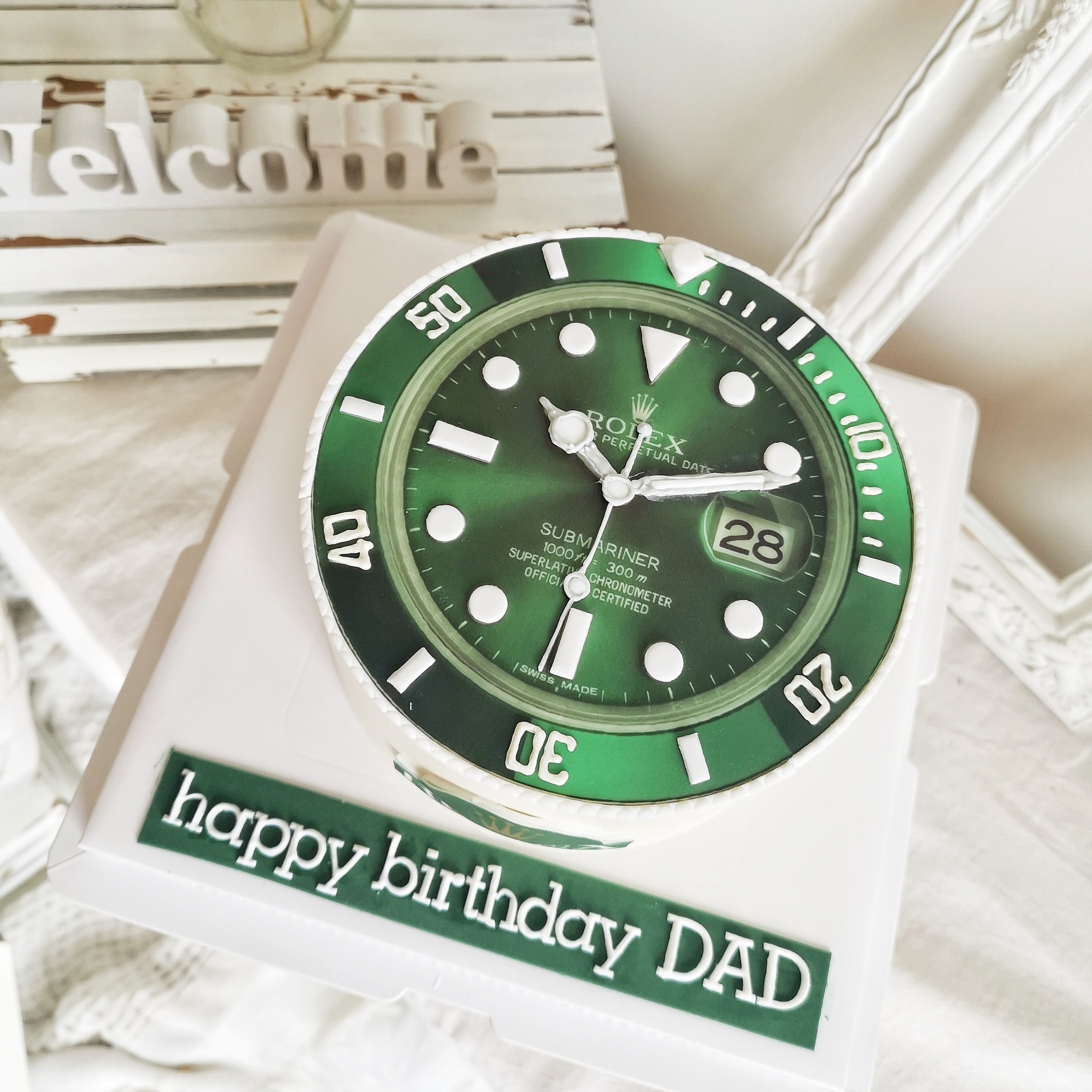 Rolex watch cake | Rolex watches, Rolex, Cake creations