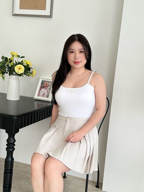 (正韓)刺繡蕾絲短版羅紋胸墊背心 (18)