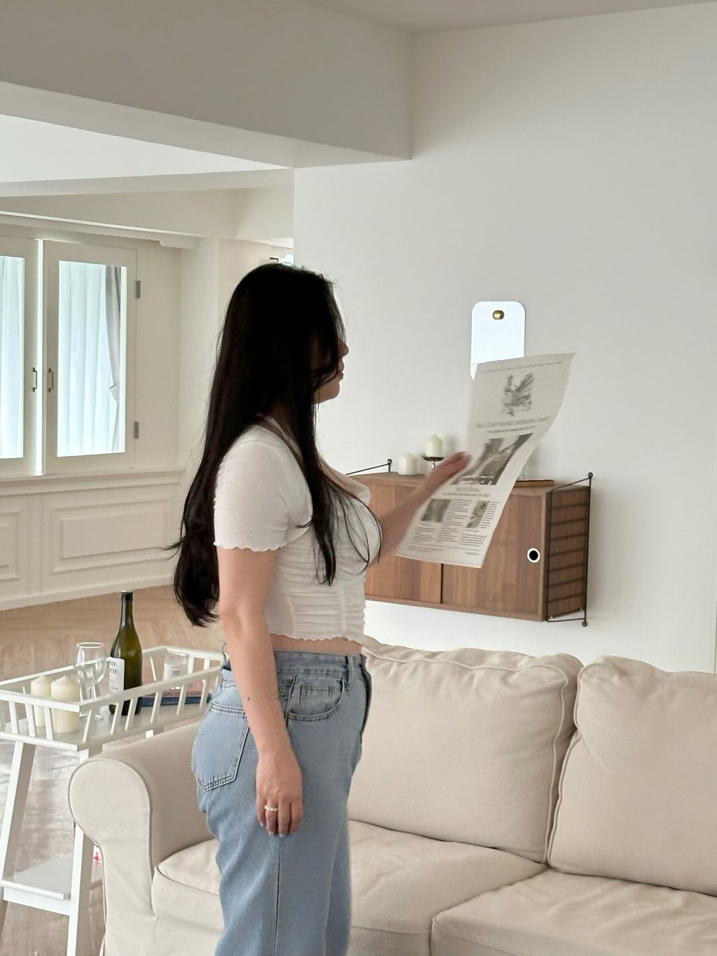 (正韓)性感綁帶抓皺上衣(附胸墊) (11)