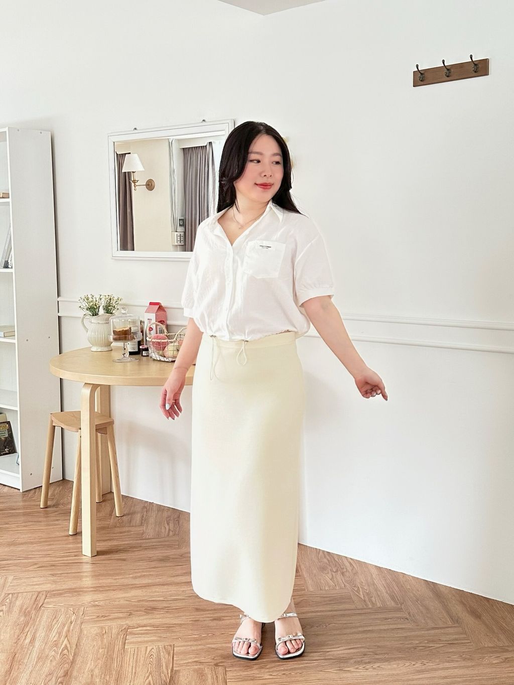 空氣棉修身長裙 (16)