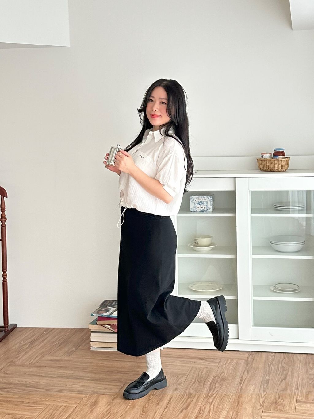 空氣棉修身長裙 (13)