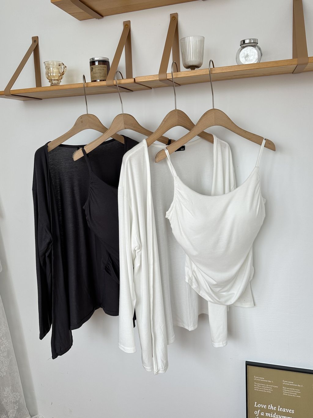 (正韓)抓皺背心+罩衫兩件套 (7)