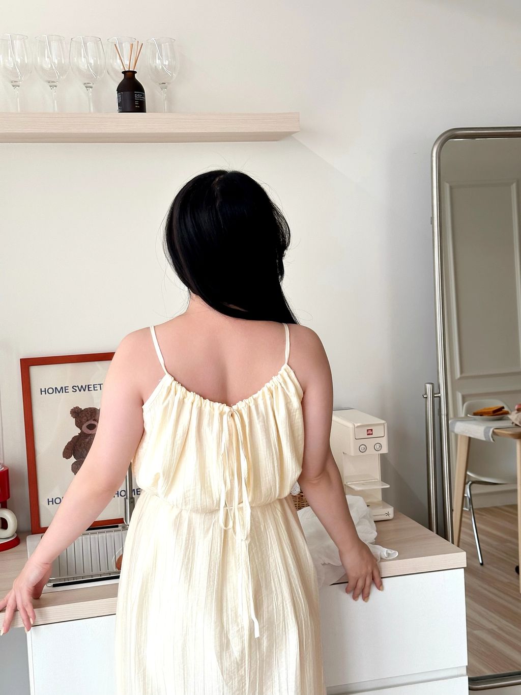 細肩肌理感長洋(附綁帶) (6)