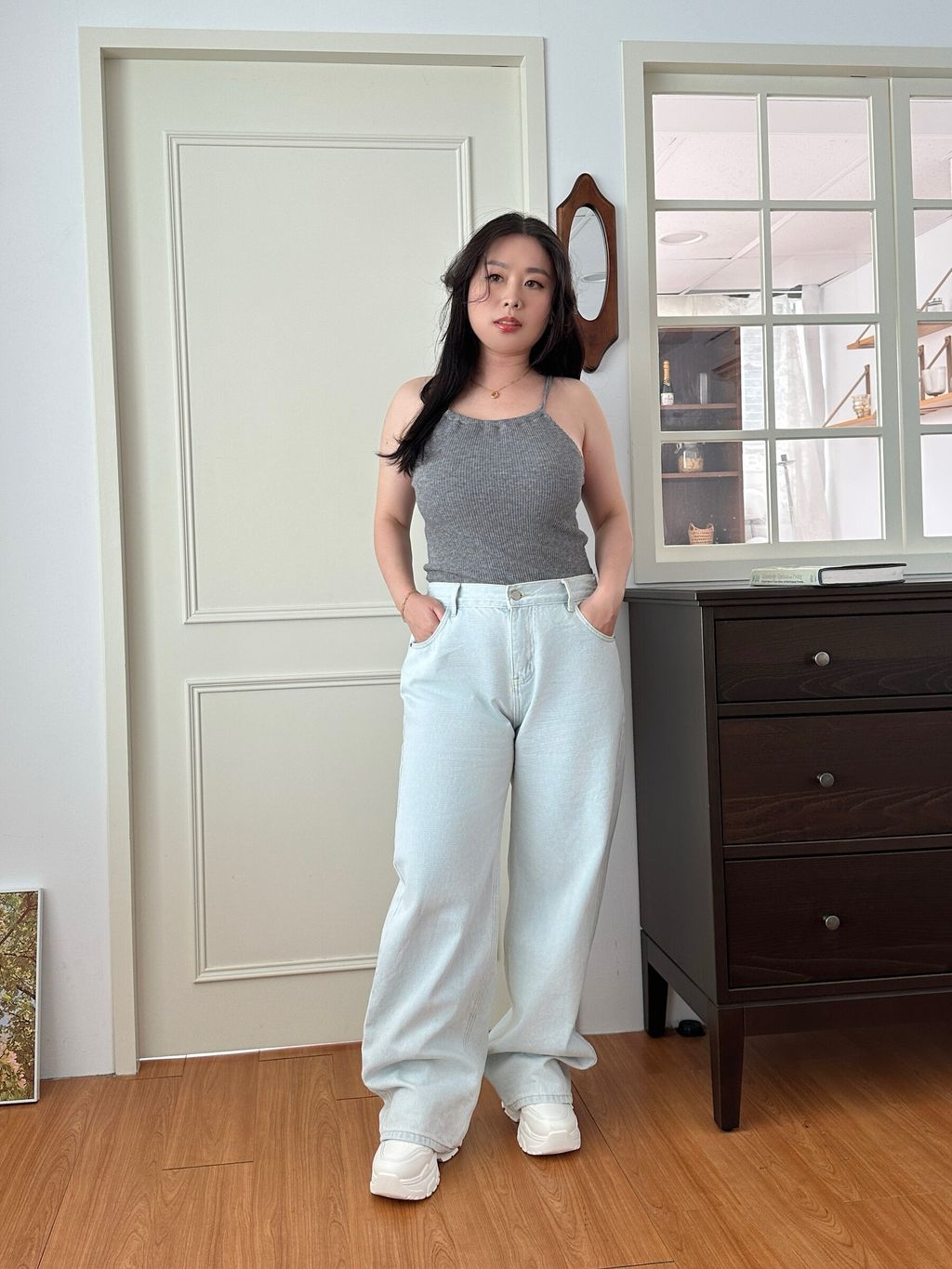 (正韓)淺藍屁股愛心牛仔褲 (3)