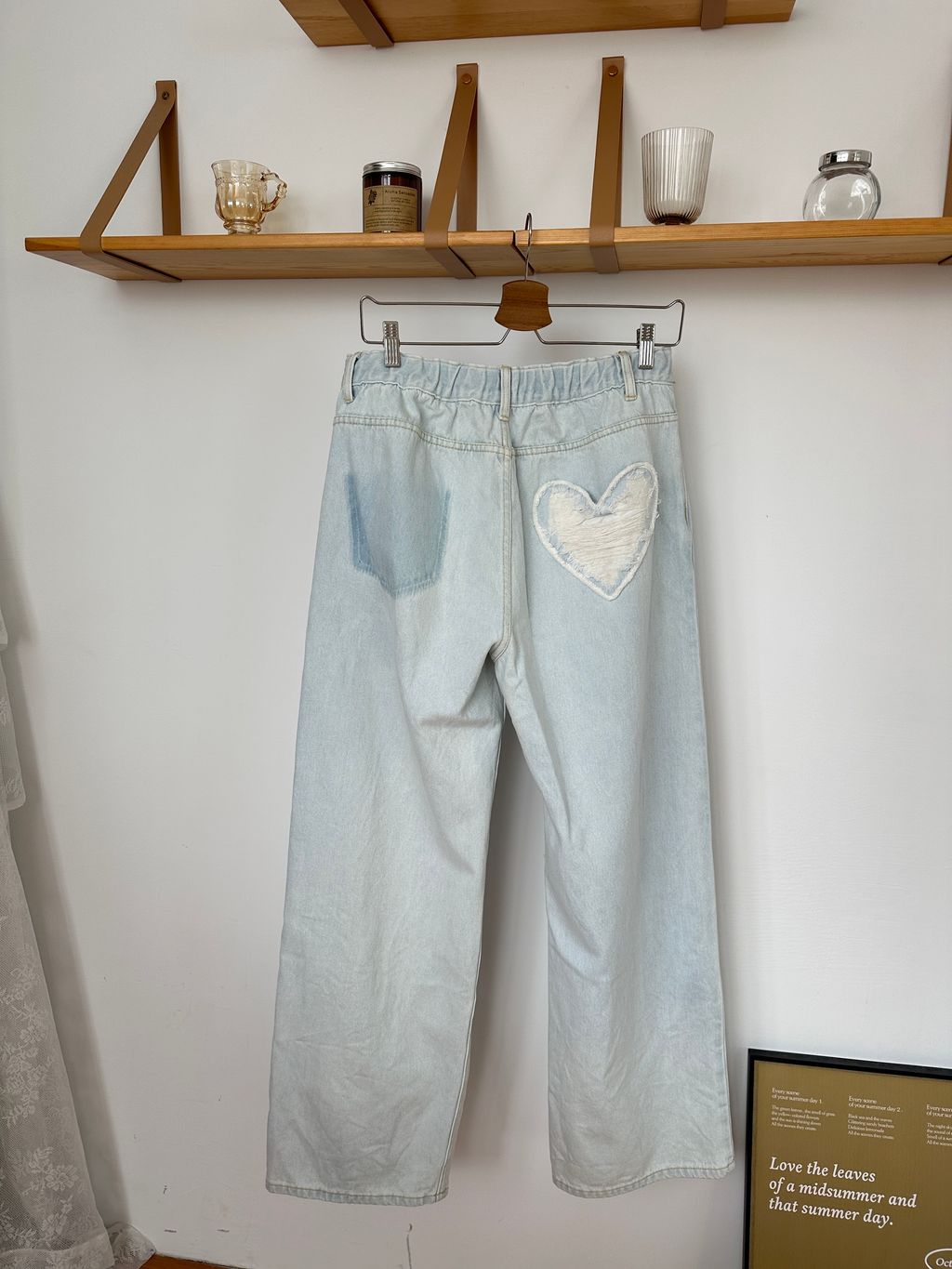 (正韓)淺藍屁股愛心牛仔褲 (1)