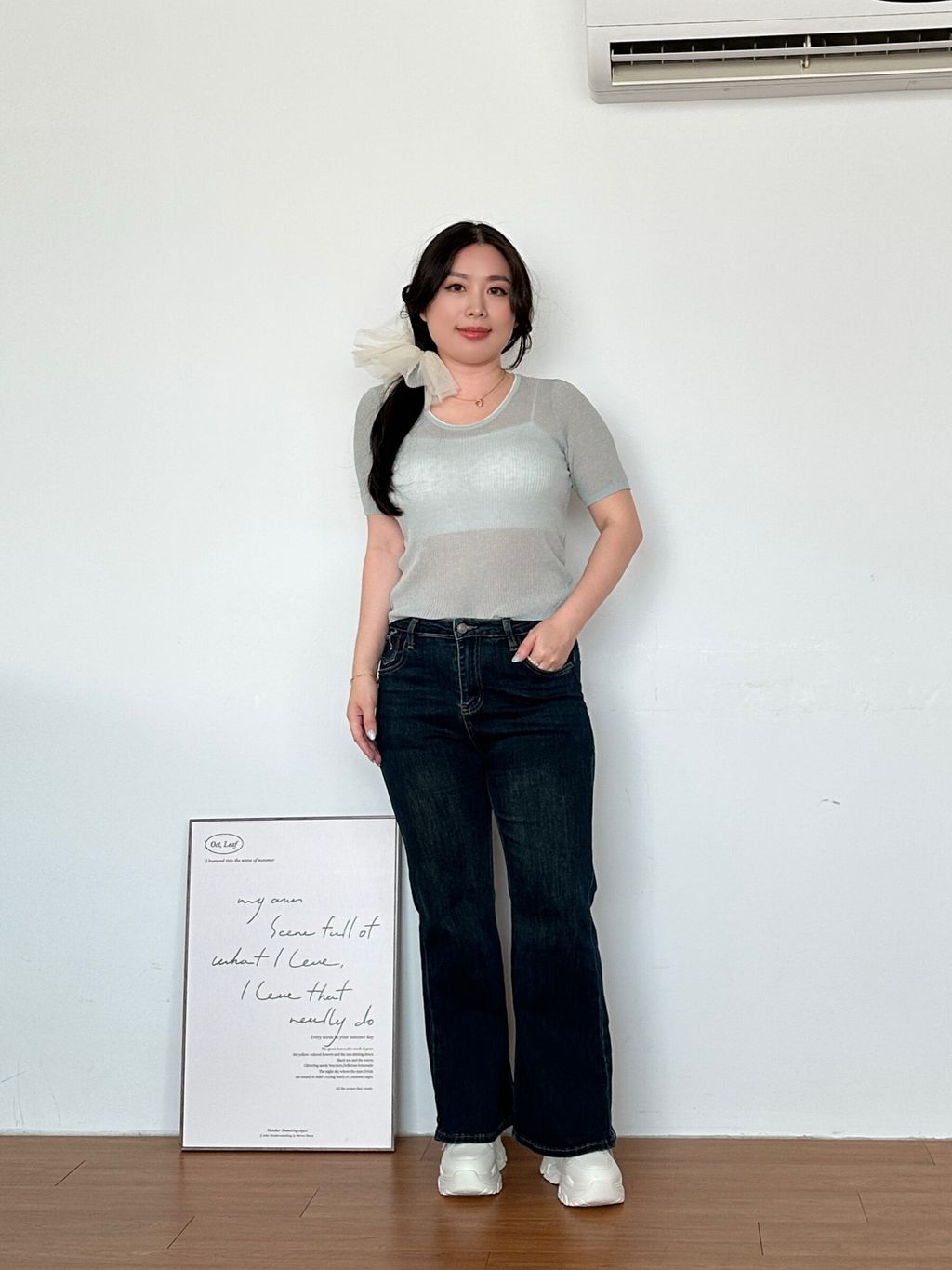 三色拼邊針織T (6)