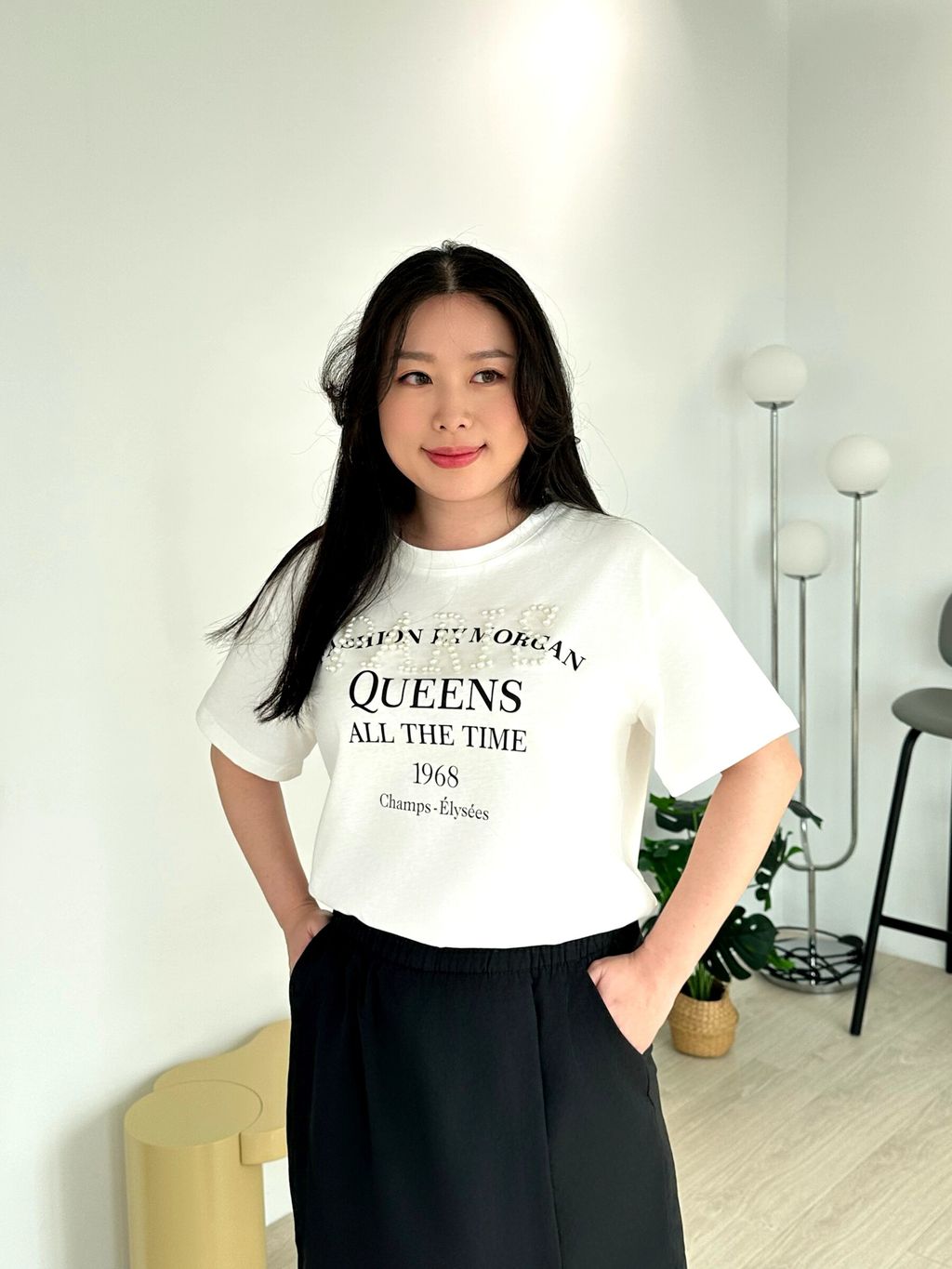 字母釘珠T恤 (3)