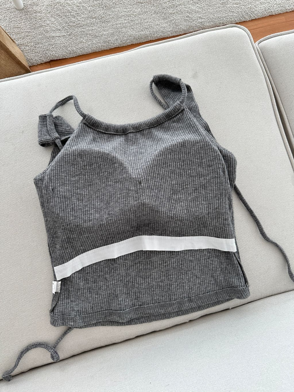 美背羅紋背心套裝(附胸墊) (10)