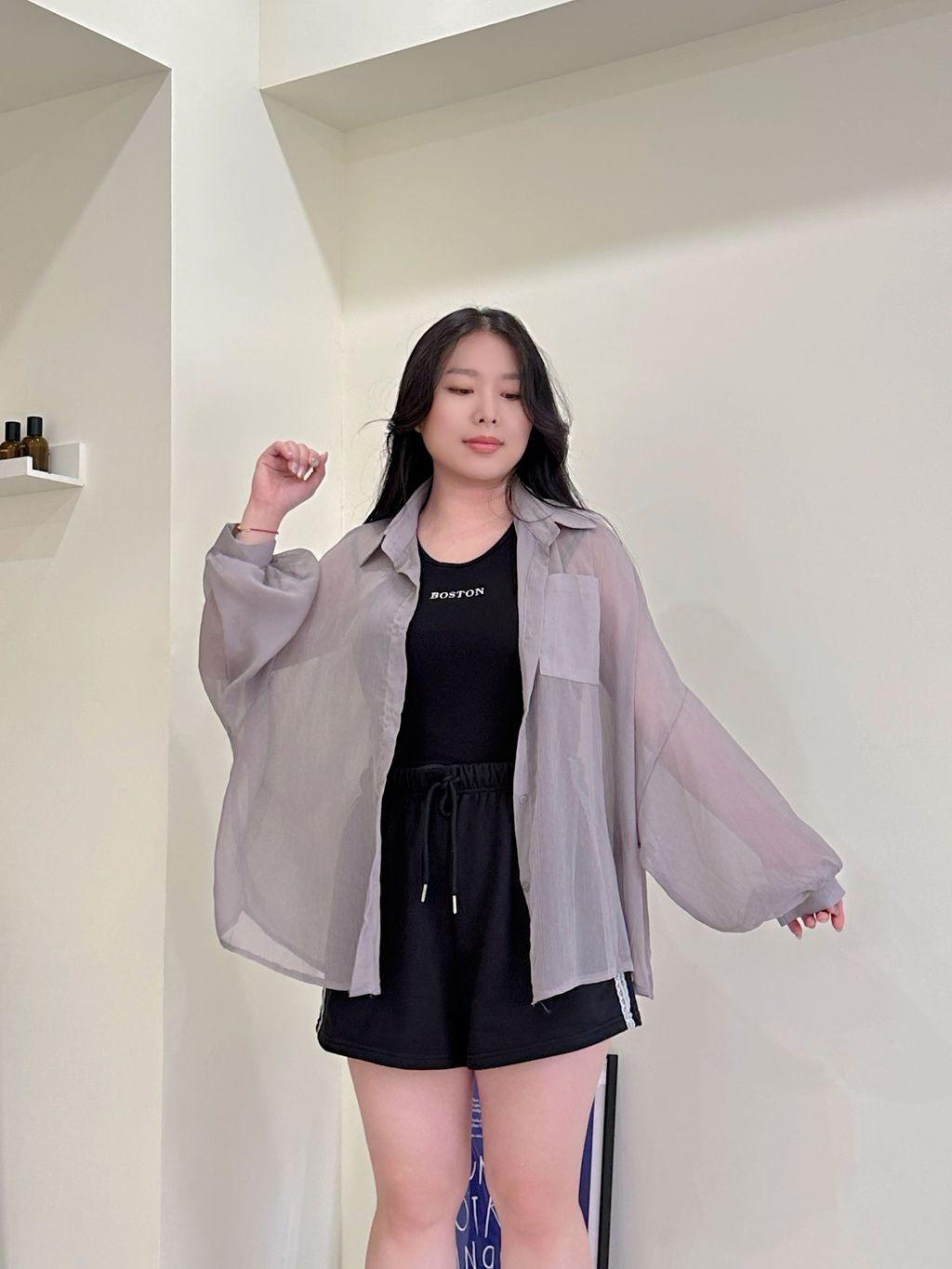 透感雪紡罩衫 (7)