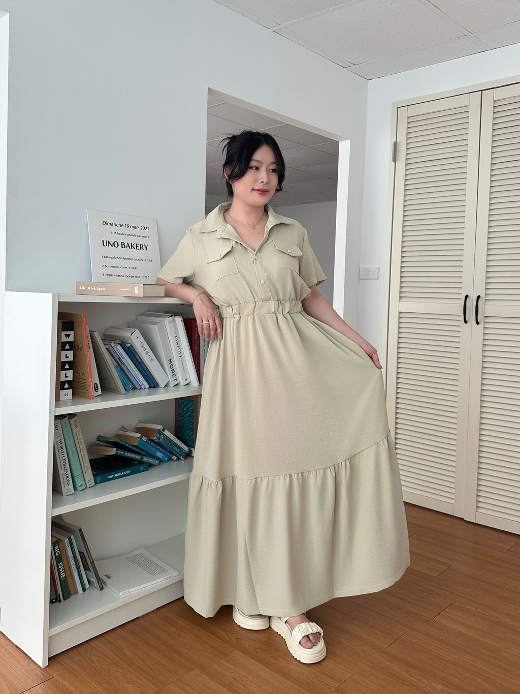 襯衫長洋裝 (9)