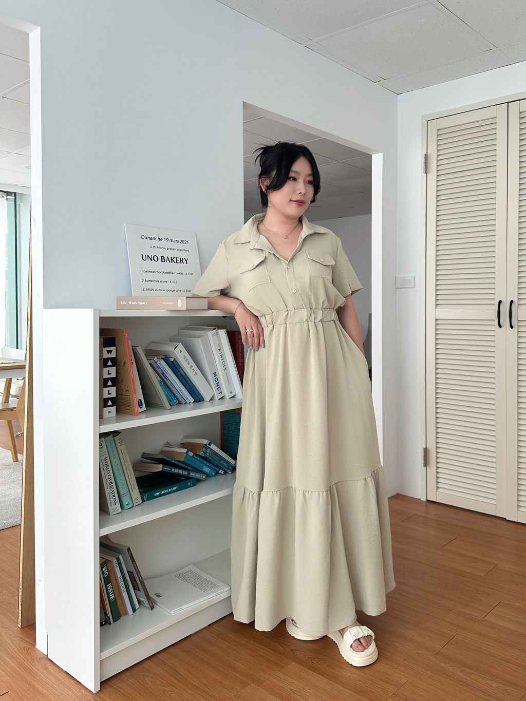 襯衫長洋裝 (10)