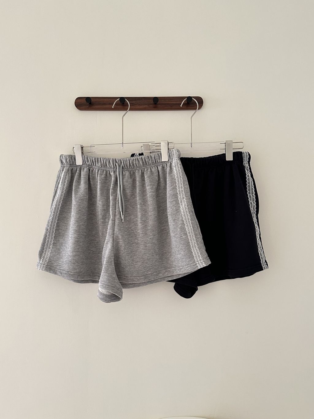 (正韓)抽繩蕾絲短褲 (8)