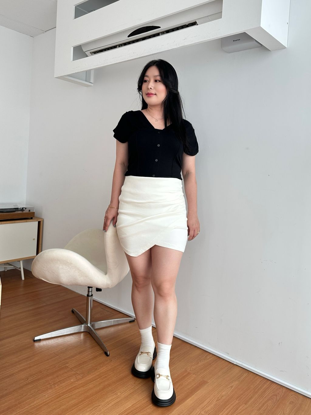 抓皺安心短裙 (11)