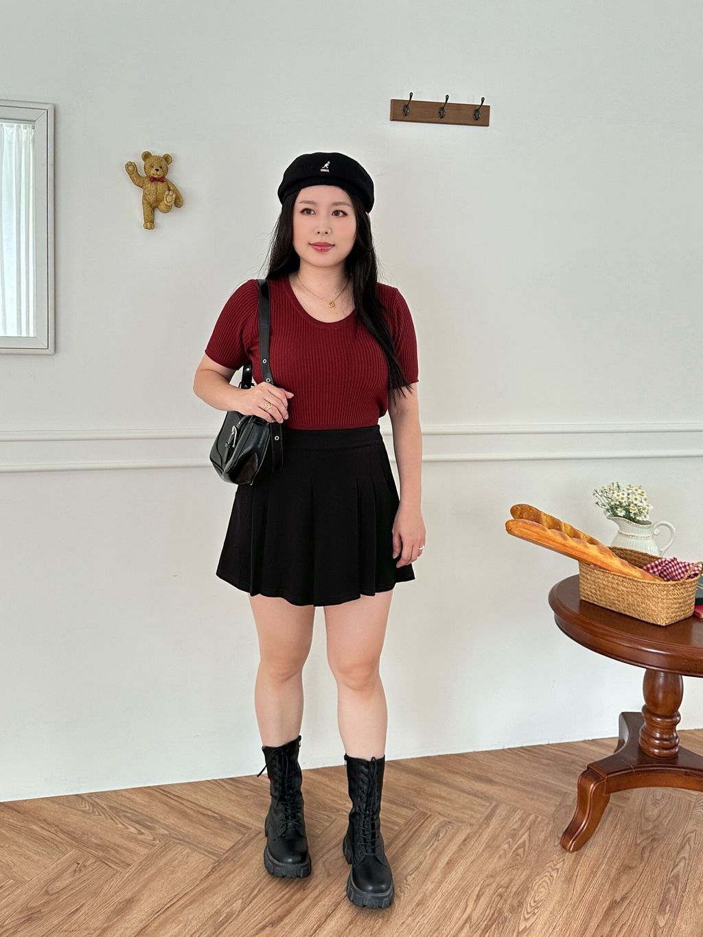 A字雙褶短褲 (20)