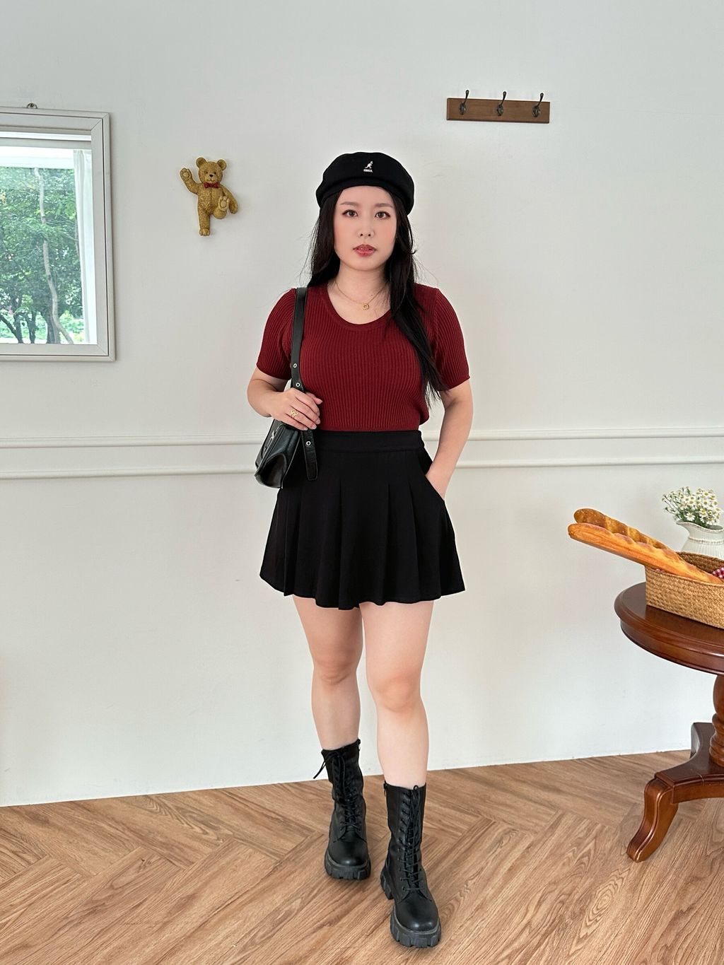 A字雙褶短褲 (18)