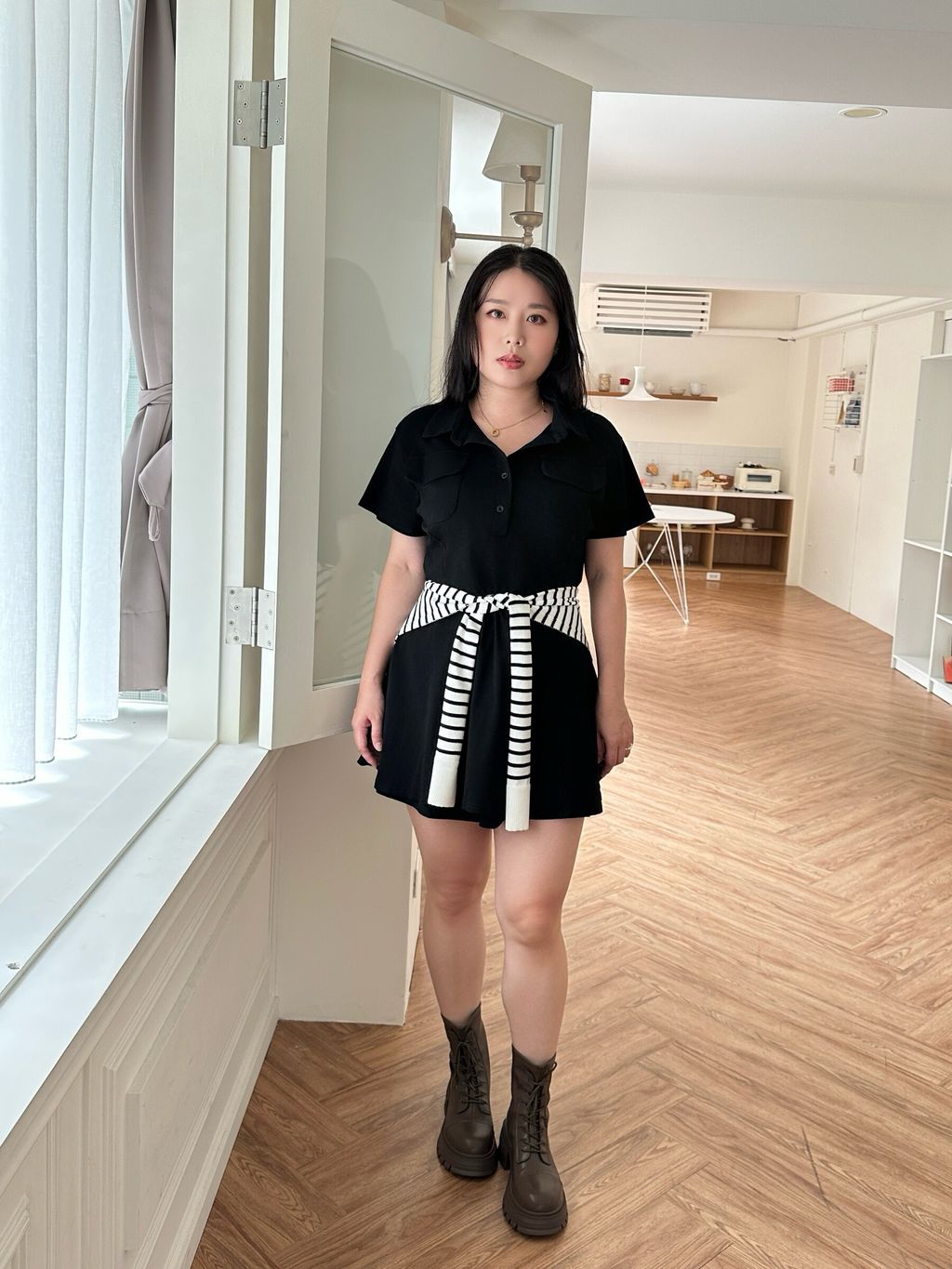 氣質襯衫洋SET (8)