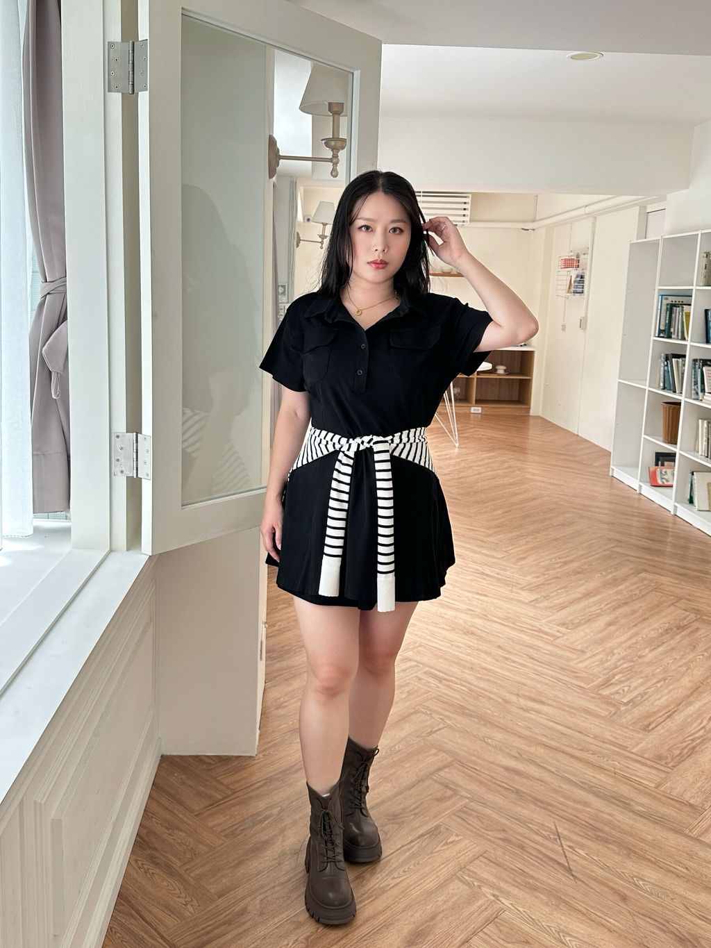 氣質襯衫洋SET (10)