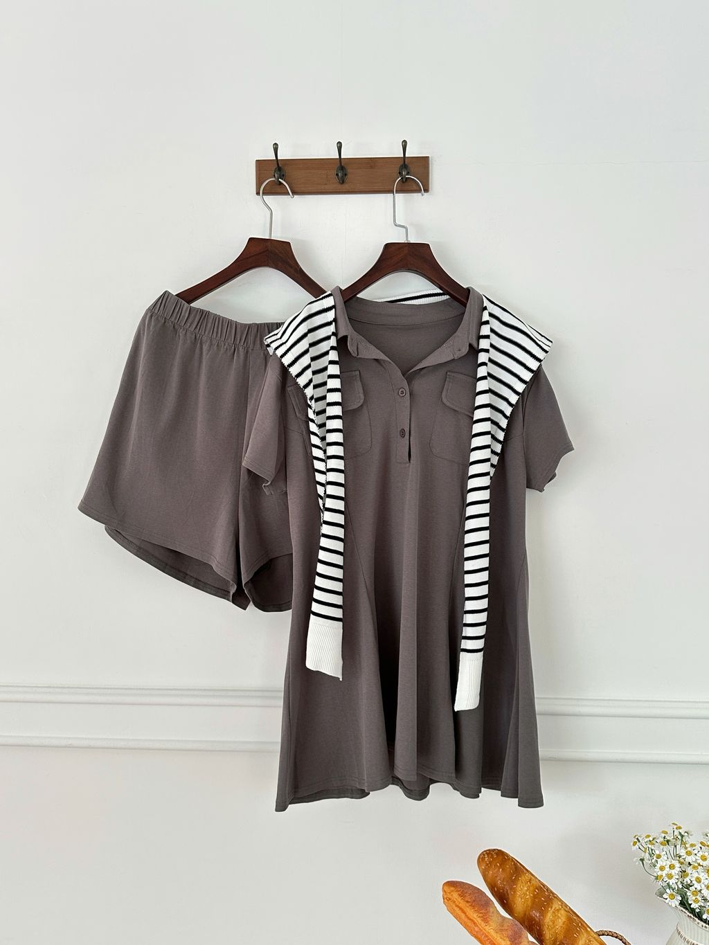 氣質襯衫洋SET (1)