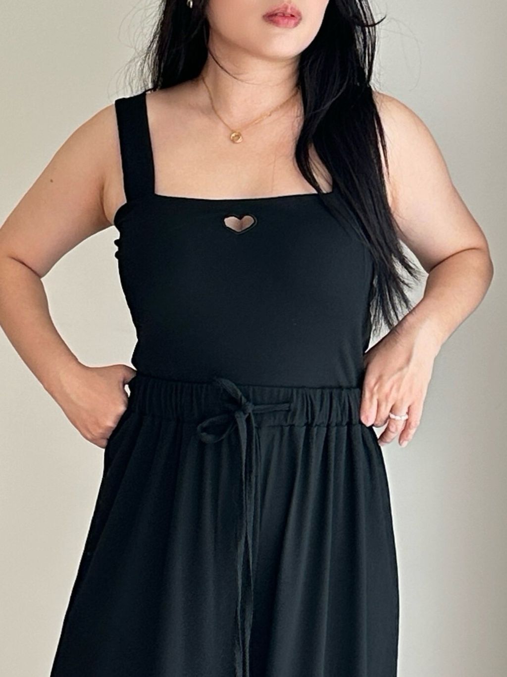 鏤空愛心寬肩帶套裝(附胸墊) (9)