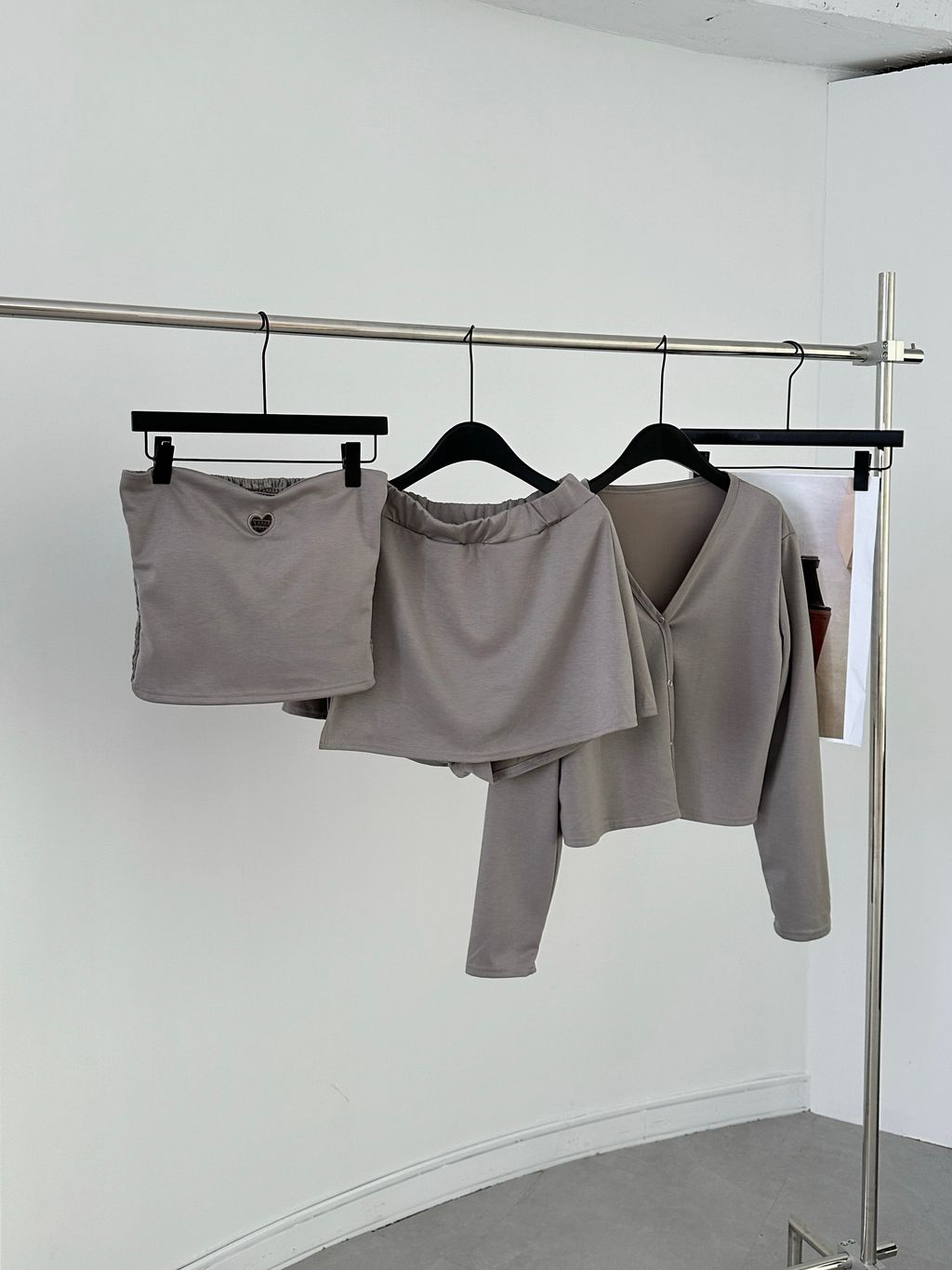 小愛心三件式套裝(附胸墊) (1)