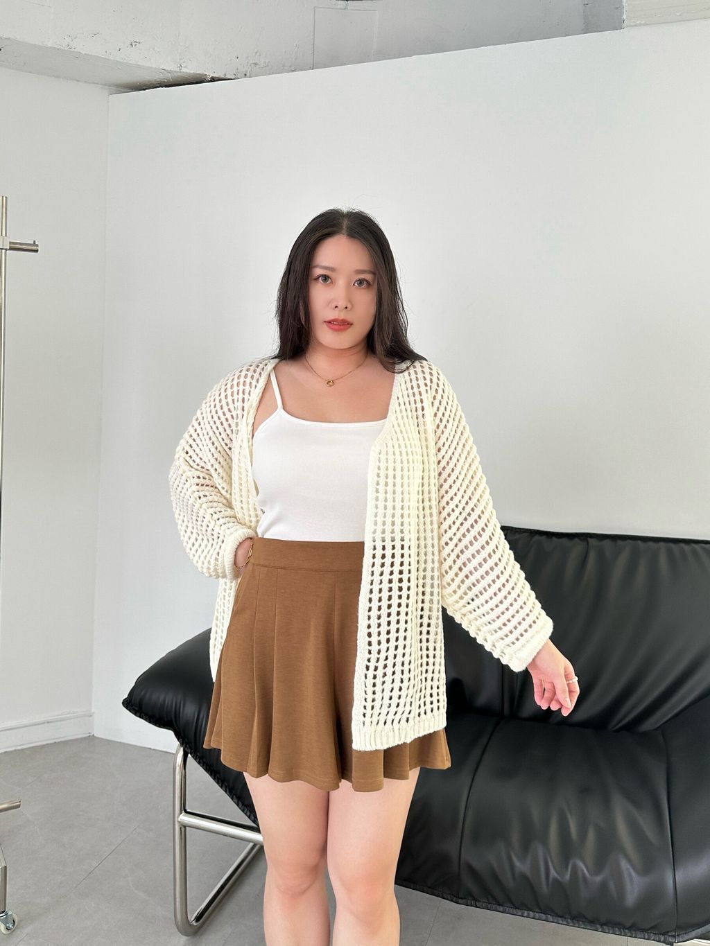 簍空燈籠袖罩衫 (14)