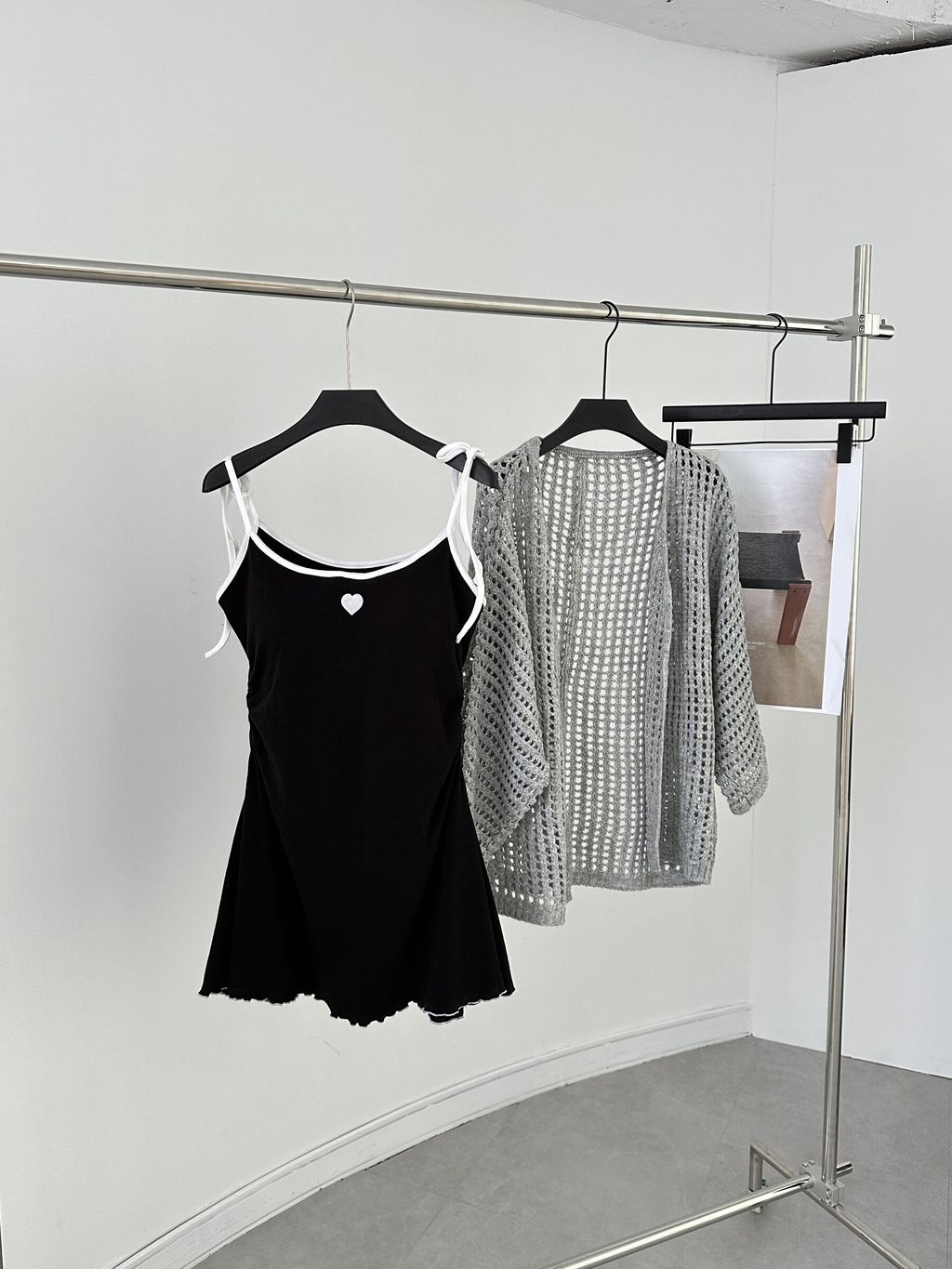 簍空燈籠袖罩衫 (10)