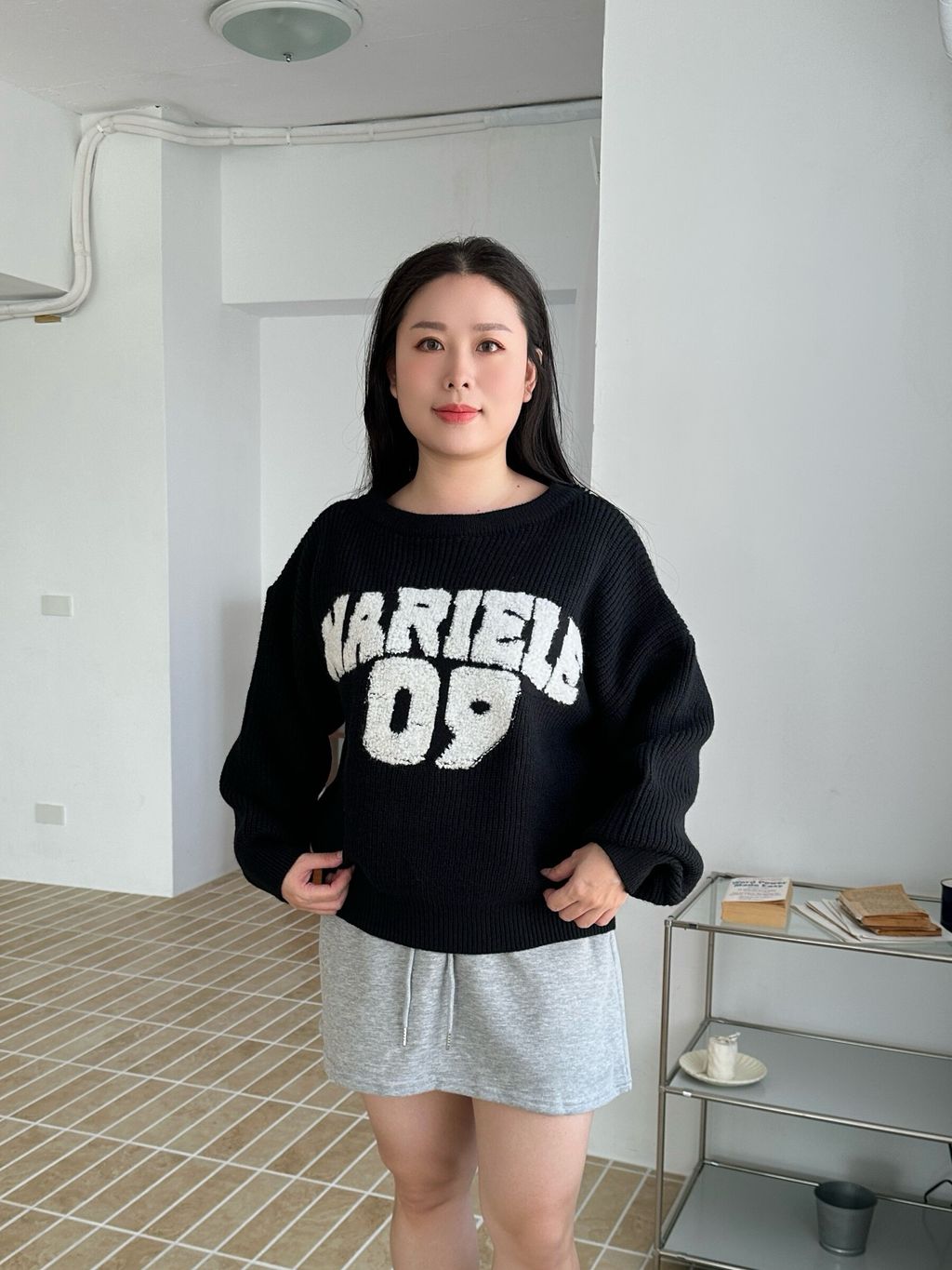 毛毛英文字母毛衣 (15)