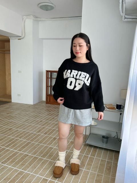 毛毛英文字母毛衣 (13)