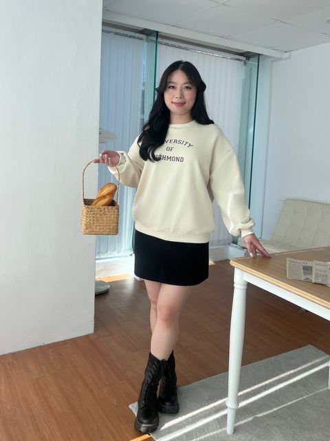 字母刷絨大學T (3)