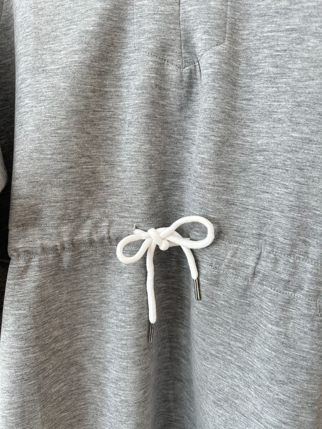 抽繩收腰連帽 V 領顯瘦短洋裝 (3)