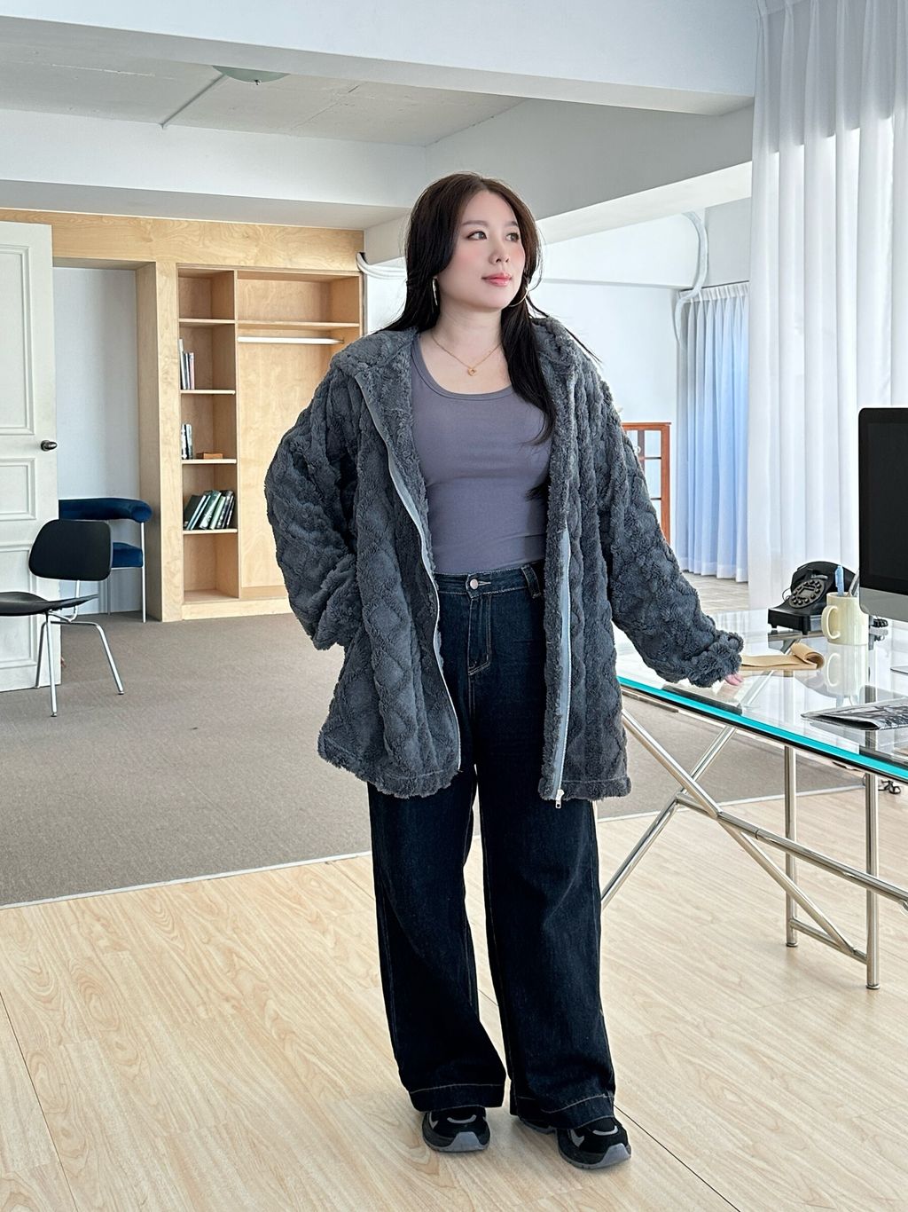 經典牛仔寬褲 (13)