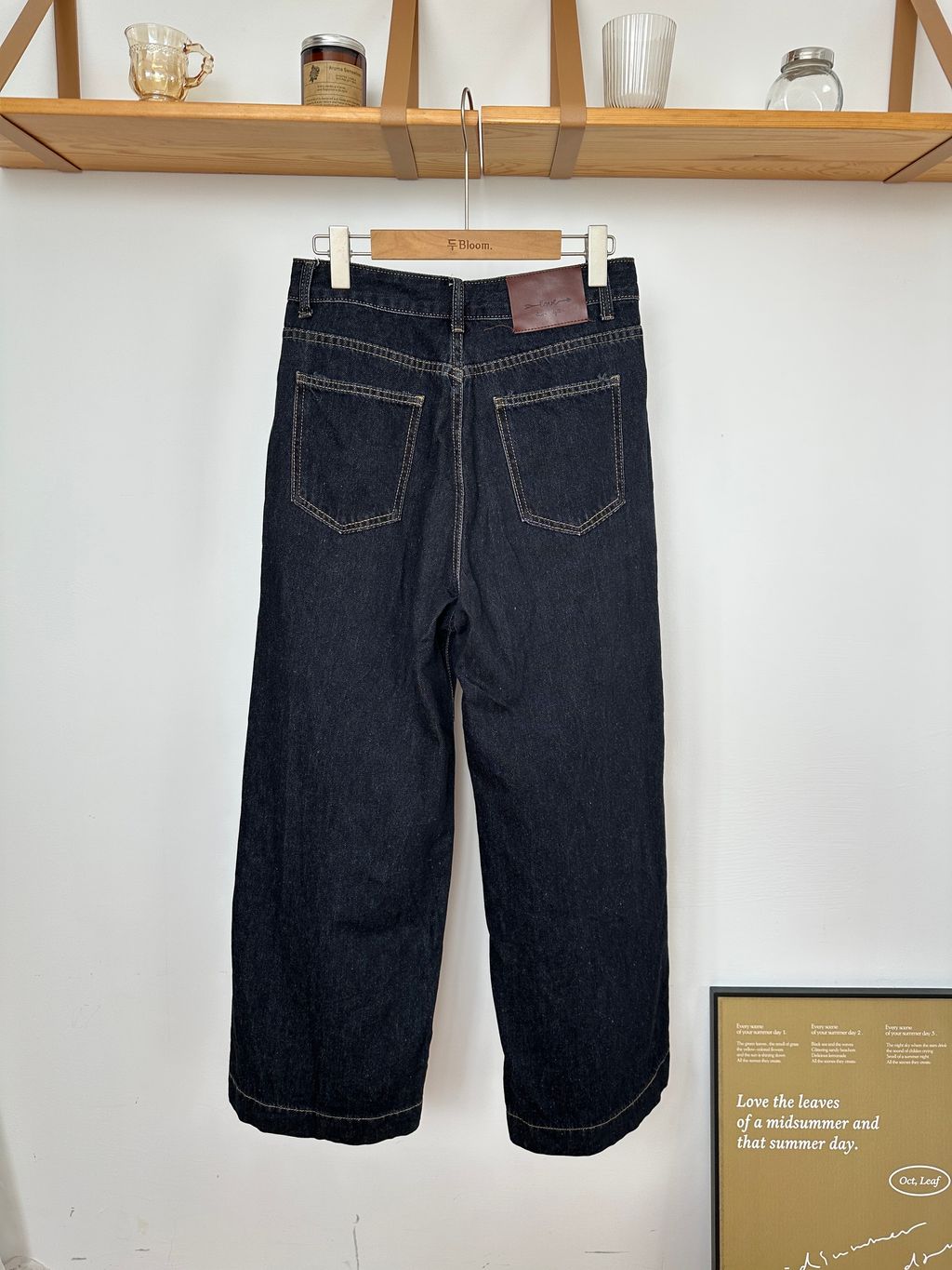 經典牛仔寬褲 (2)