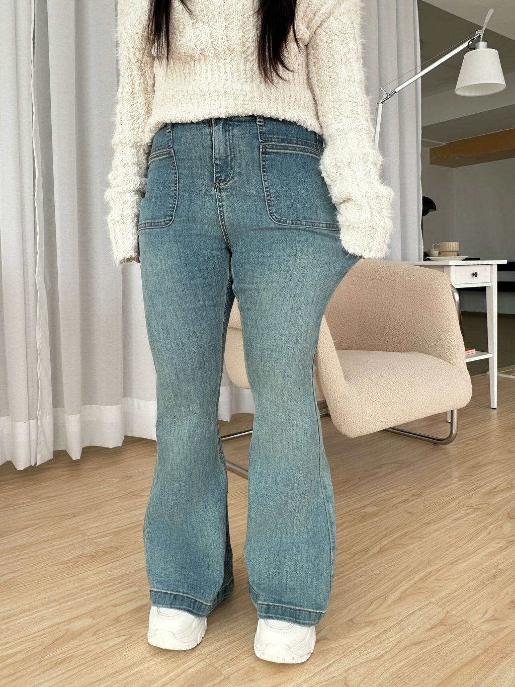 翻領一字絨感毛衣 (18)