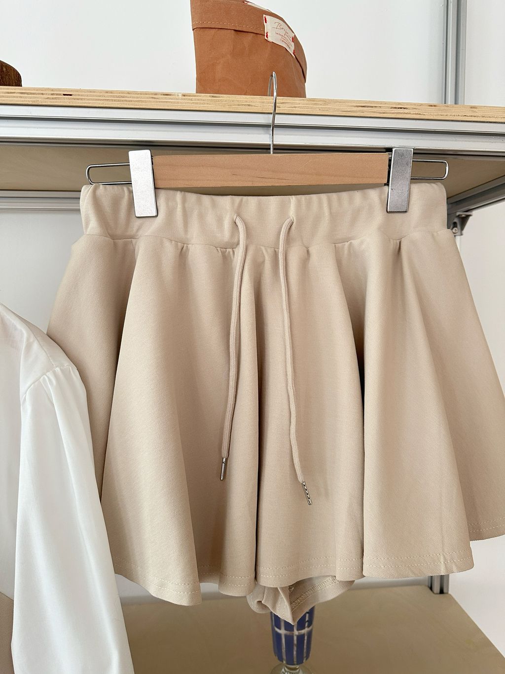 心型假兩件上衣+傘擺裙套裝 (13)