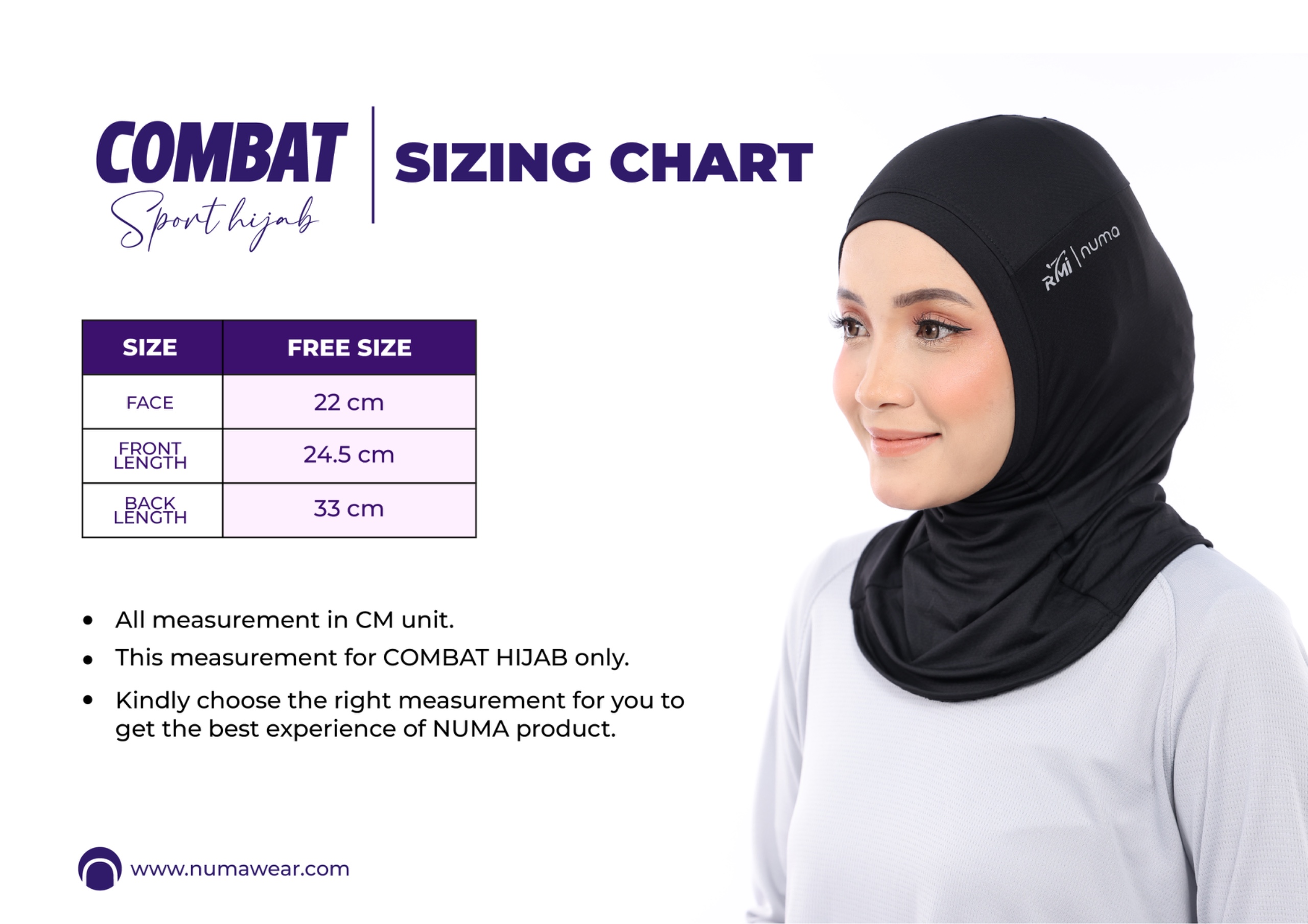 SIZE CHART - COMBAT