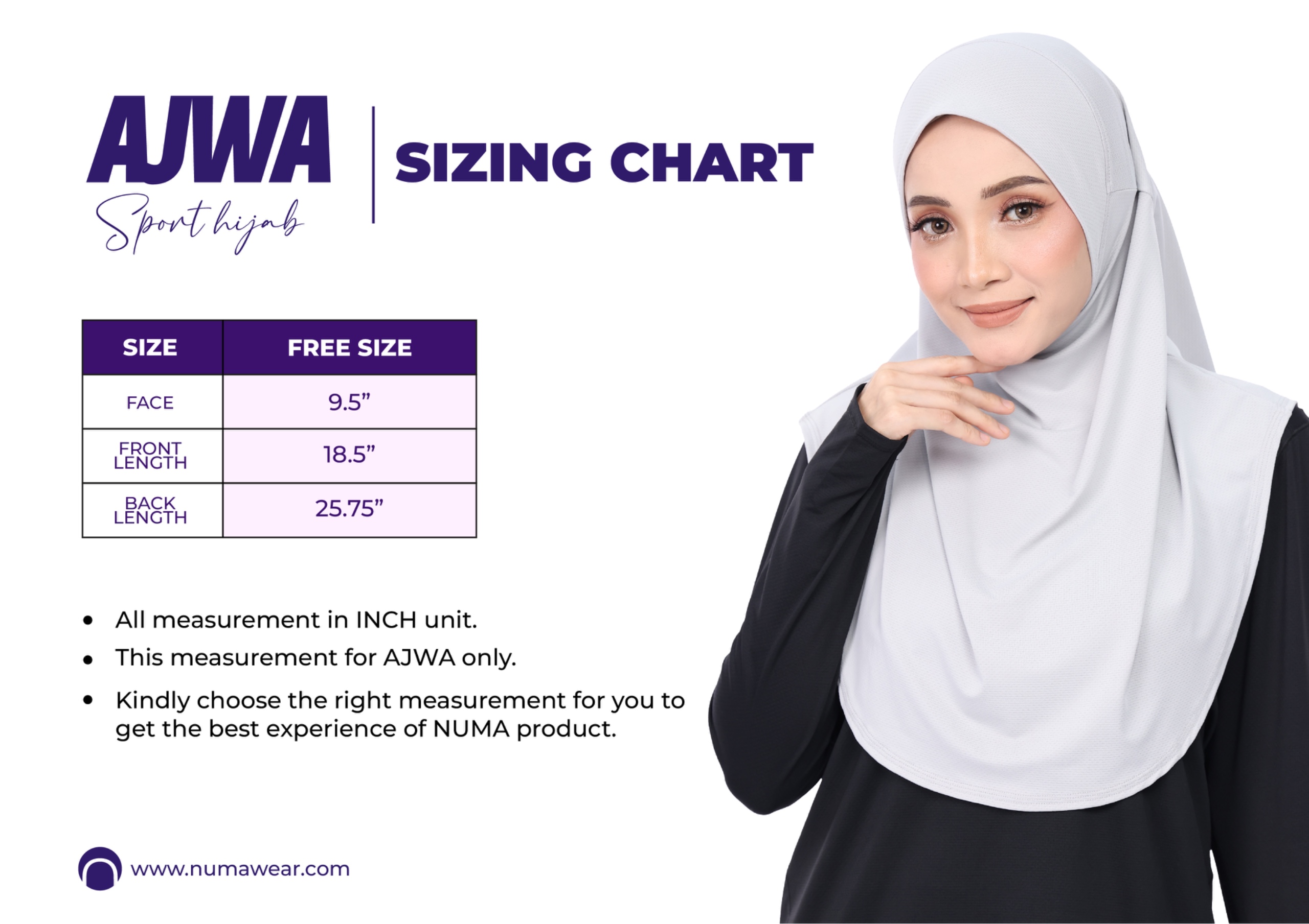 ajwa sizing
