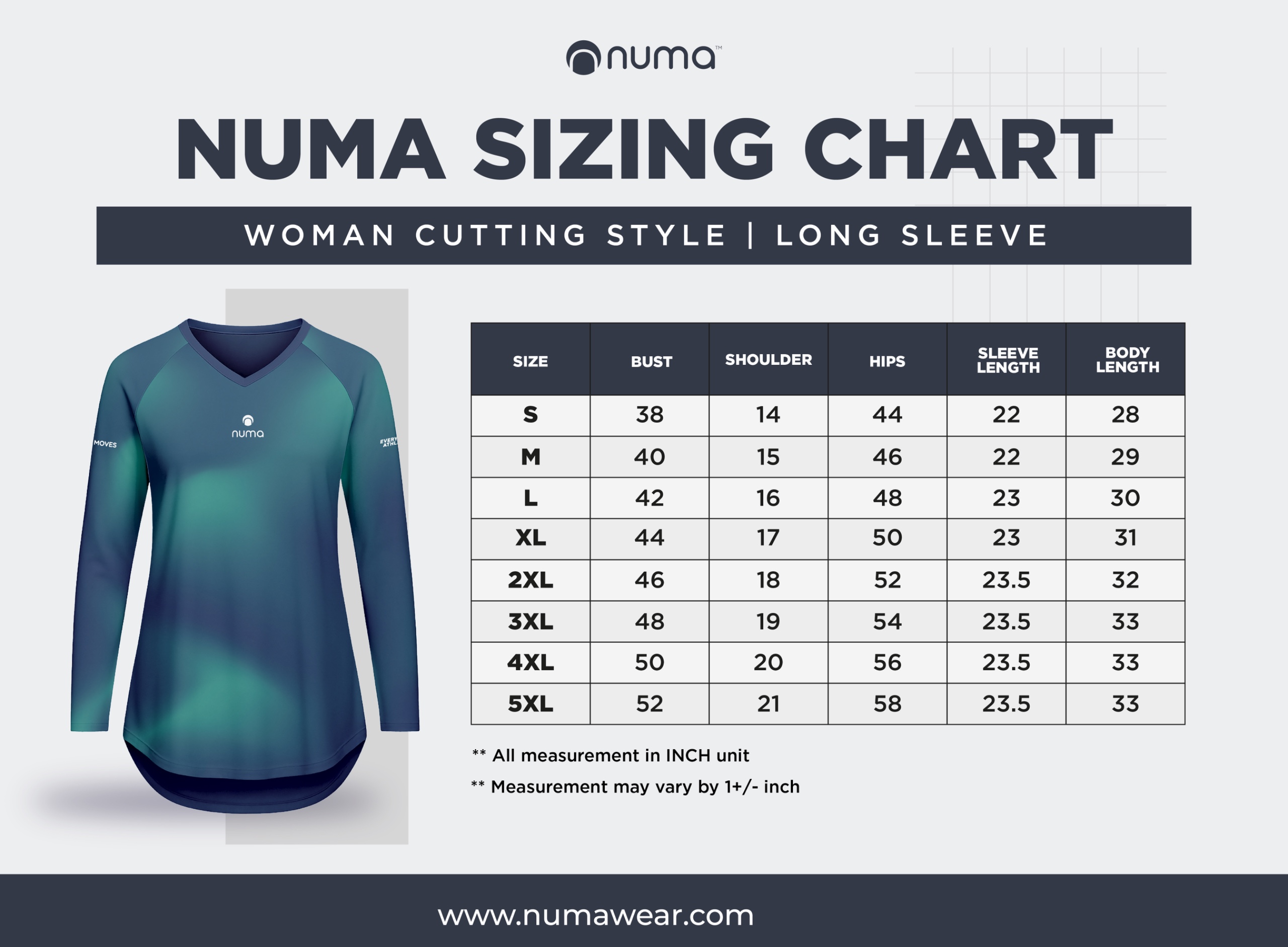 size chart LS