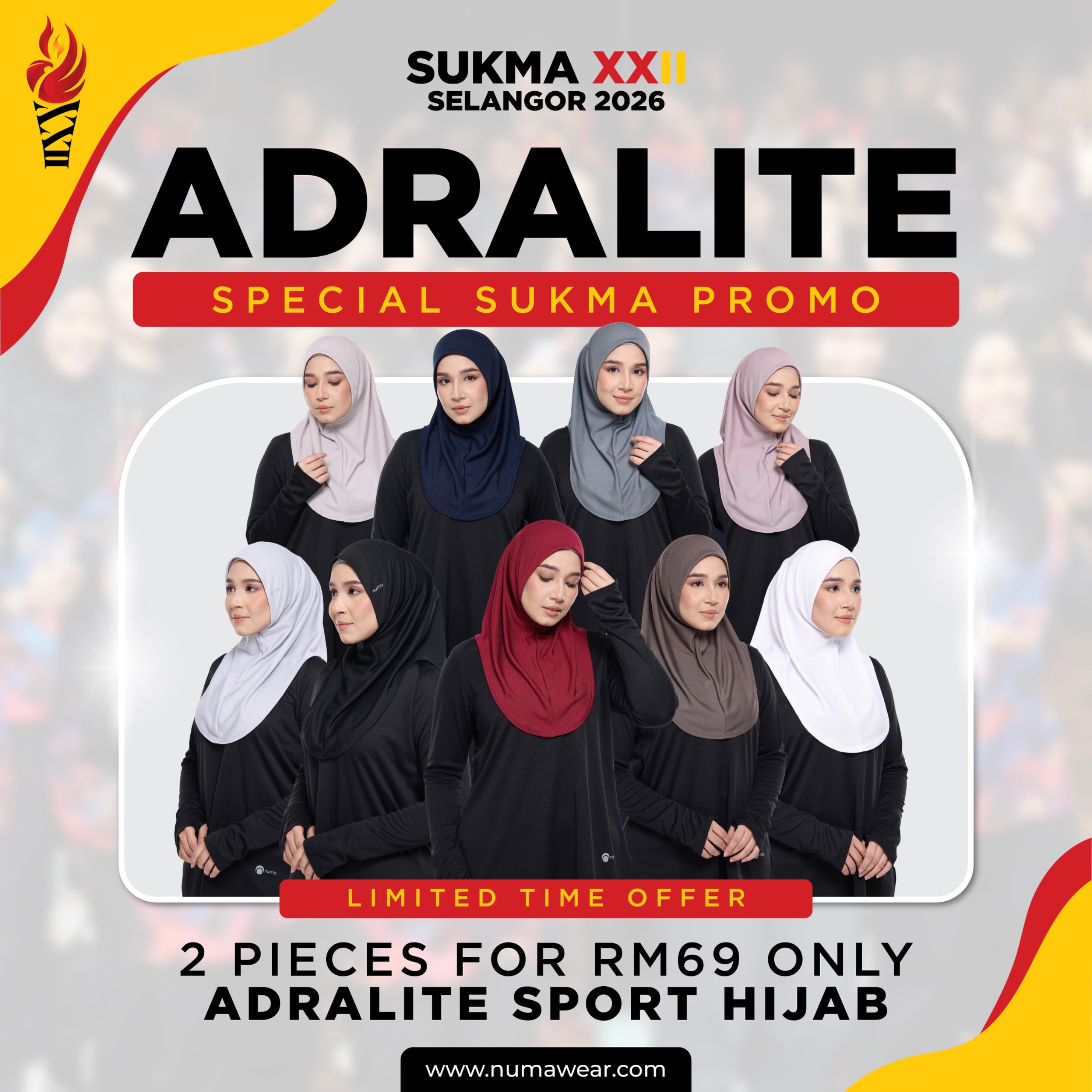  | numa | modest active wear