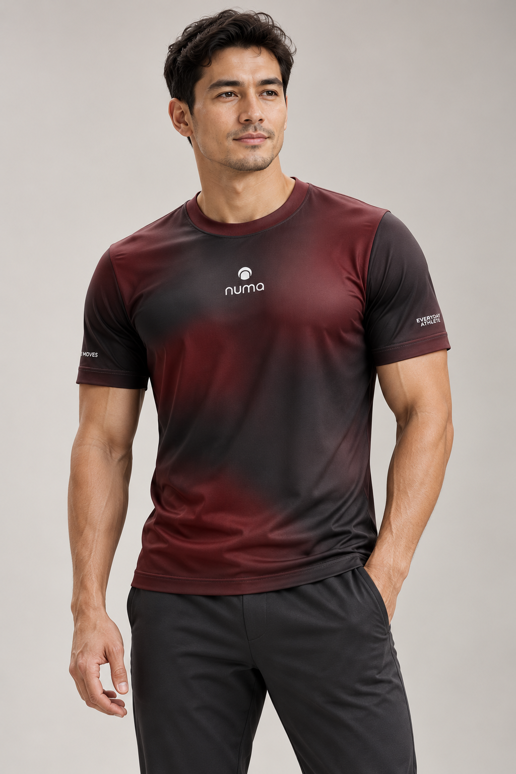 Burgundy Numa Athletic Portrait