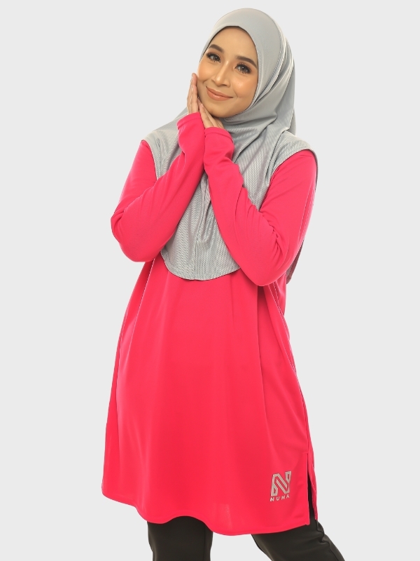 numa-baju-sukan-muslimah-bella-raspberry