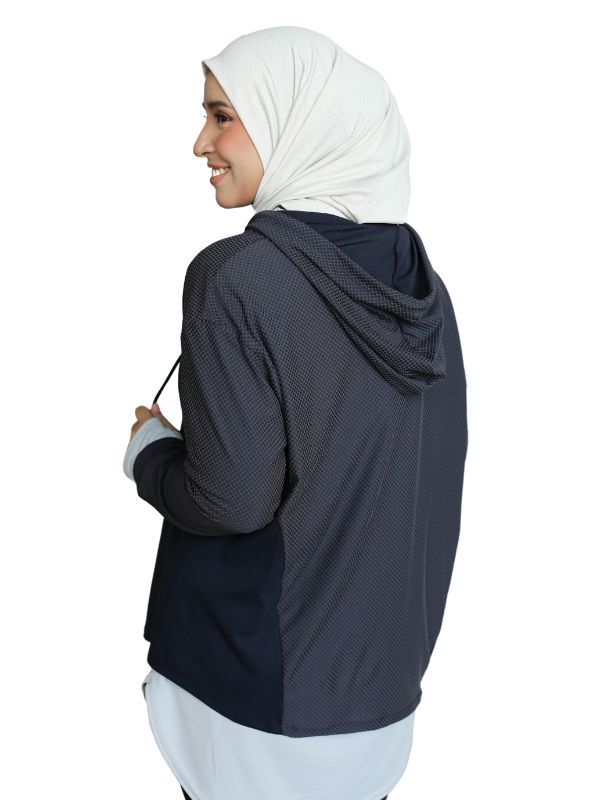 NUMA Elo Hoodie Rear- Navy Blue