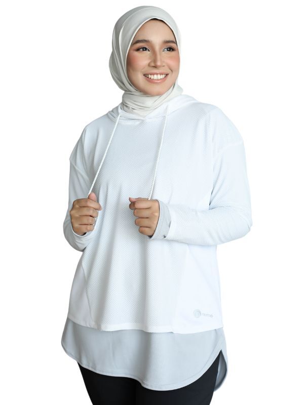 NUMA Elo Hoodie Top - White