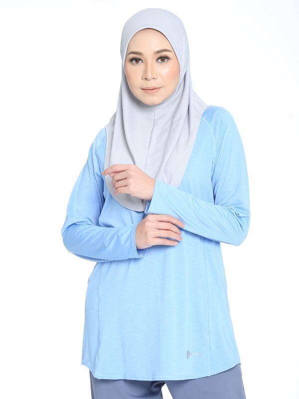 MODE Sports Top In Sky Blue – numa | modest active wear