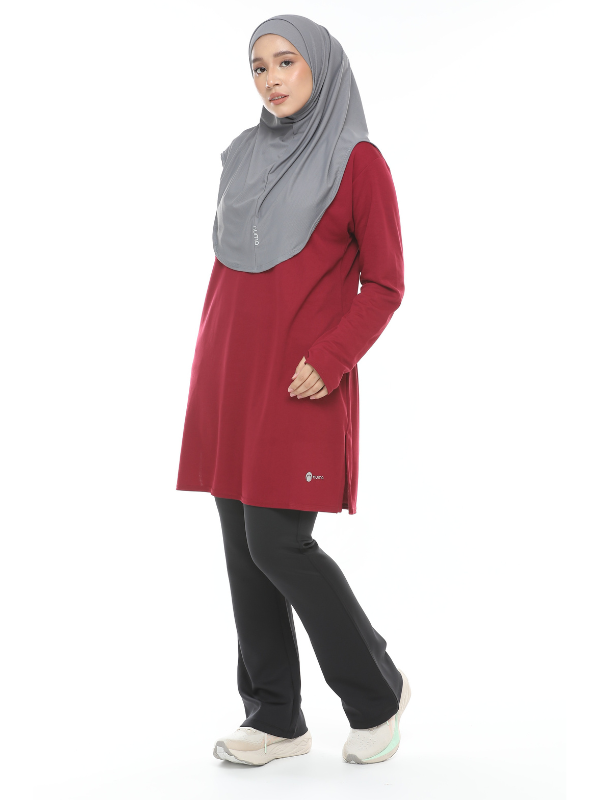 numa-baju-sukan-bella-maroon