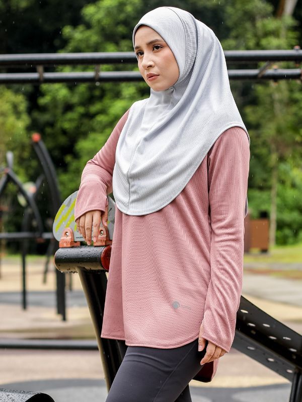 chill modest top blush pink