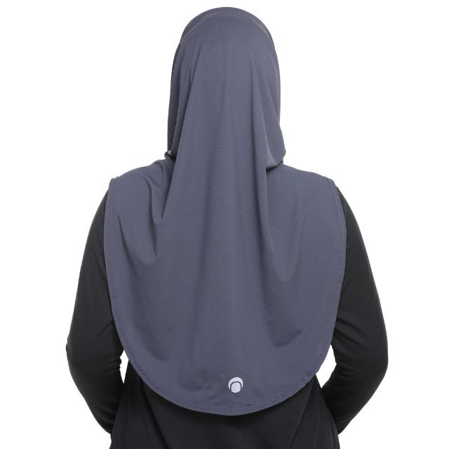 arya - charcoal  - tudung sukan