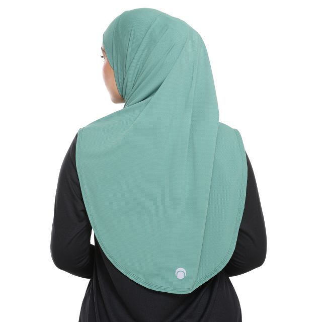 arya - forest green - tudung sukan