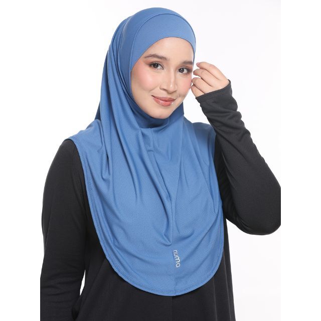 arya - steel blue - active hijab